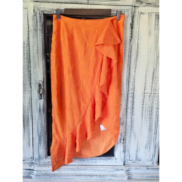 Maeve Slim Ruffle Wrap Skirt - New Size 6 - Picture 4 of 4